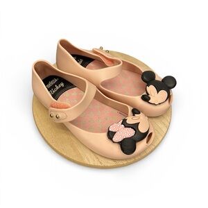 Mini Melissa x Disney Mickey Minnie Blush Pink Mary Jane Shoes size 9 toddler